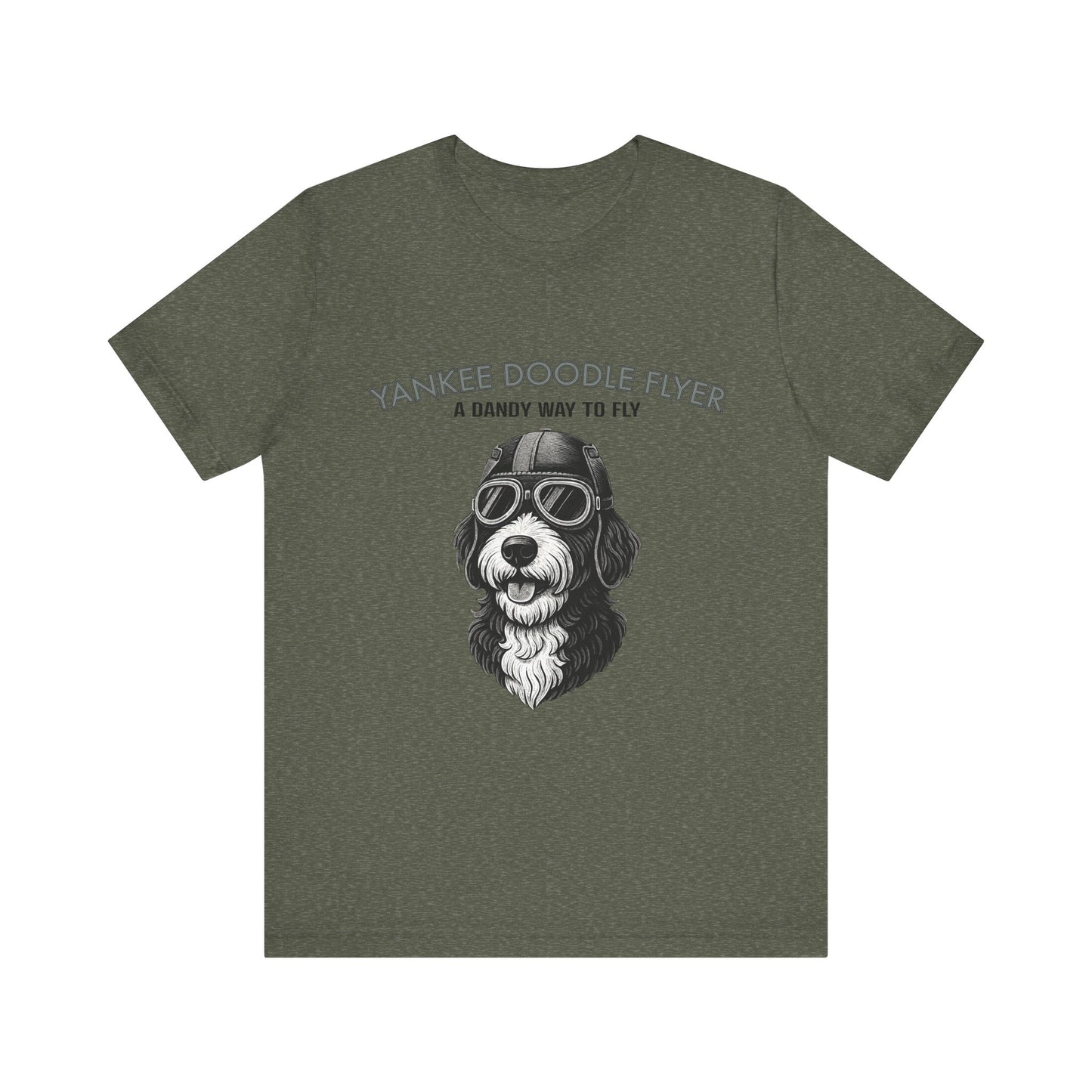 Yankee Doodle Flyer Dog T-Shirt, Funny Pet Lover Tee, Unique Gift for Dog Owners, Perfect for Casual Wear, Summer Vibes