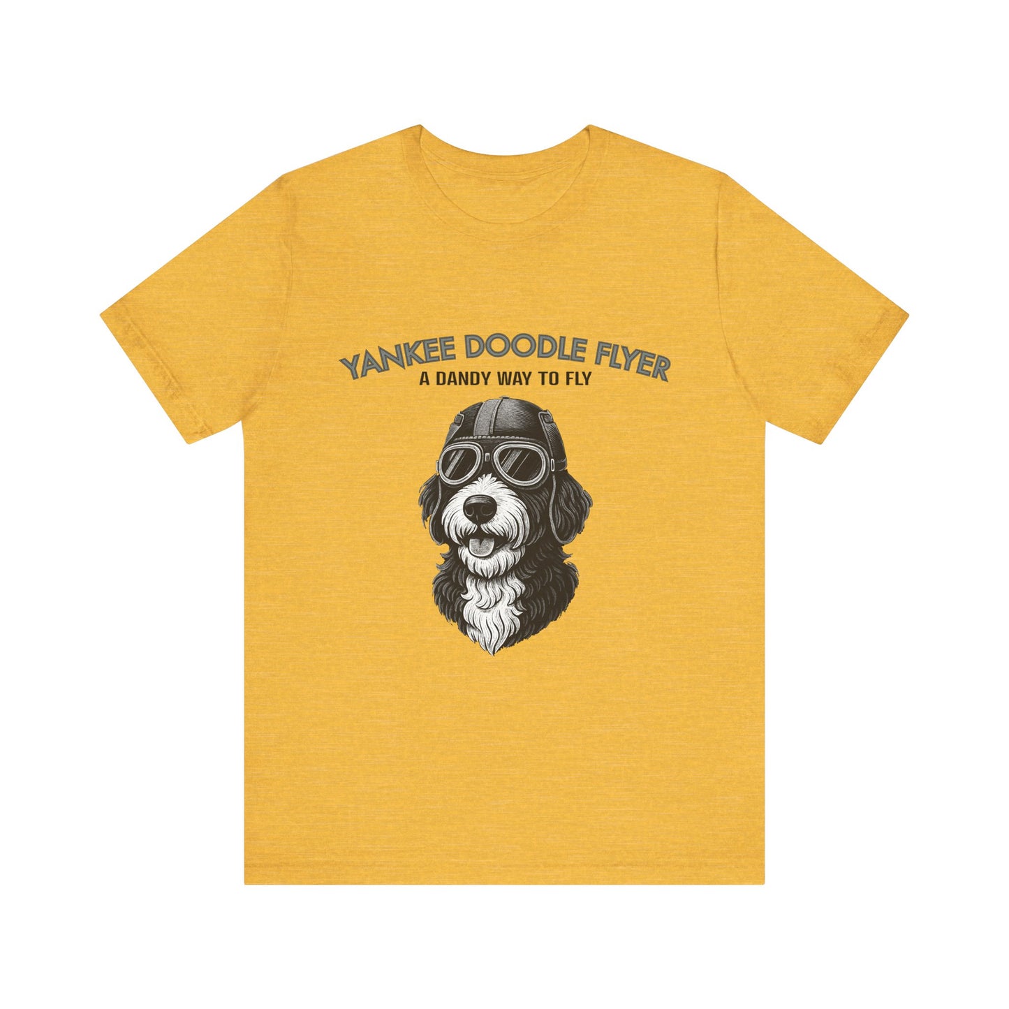 Yankee Doodle Flyer Dog T-Shirt, Funny Pet Lover Tee, Unique Gift for Dog Owners, Perfect for Casual Wear, Summer Vibes