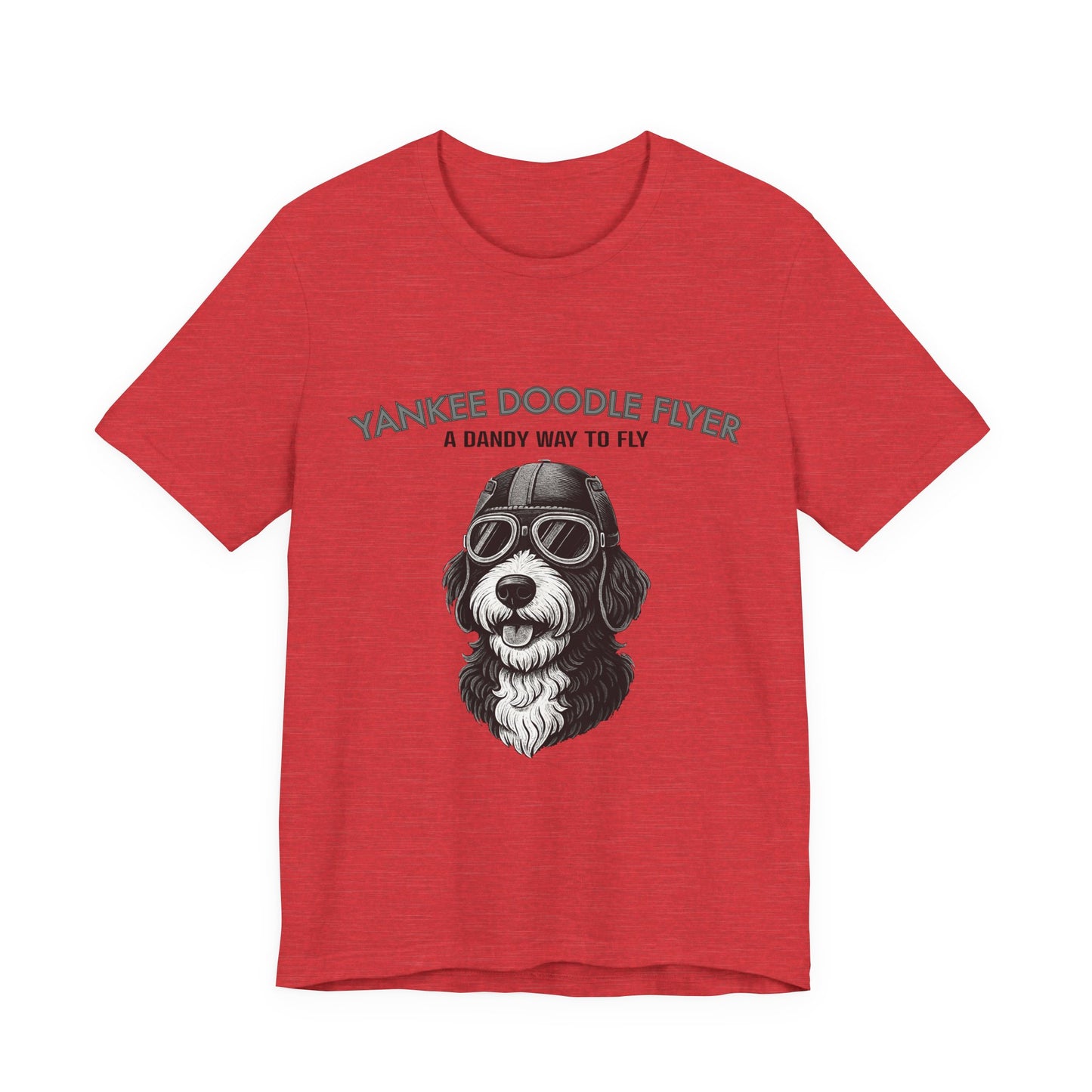 Yankee Doodle Flyer Dog T-Shirt, Funny Pet Lover Tee, Unique Gift for Dog Owners, Perfect for Casual Wear, Summer Vibes