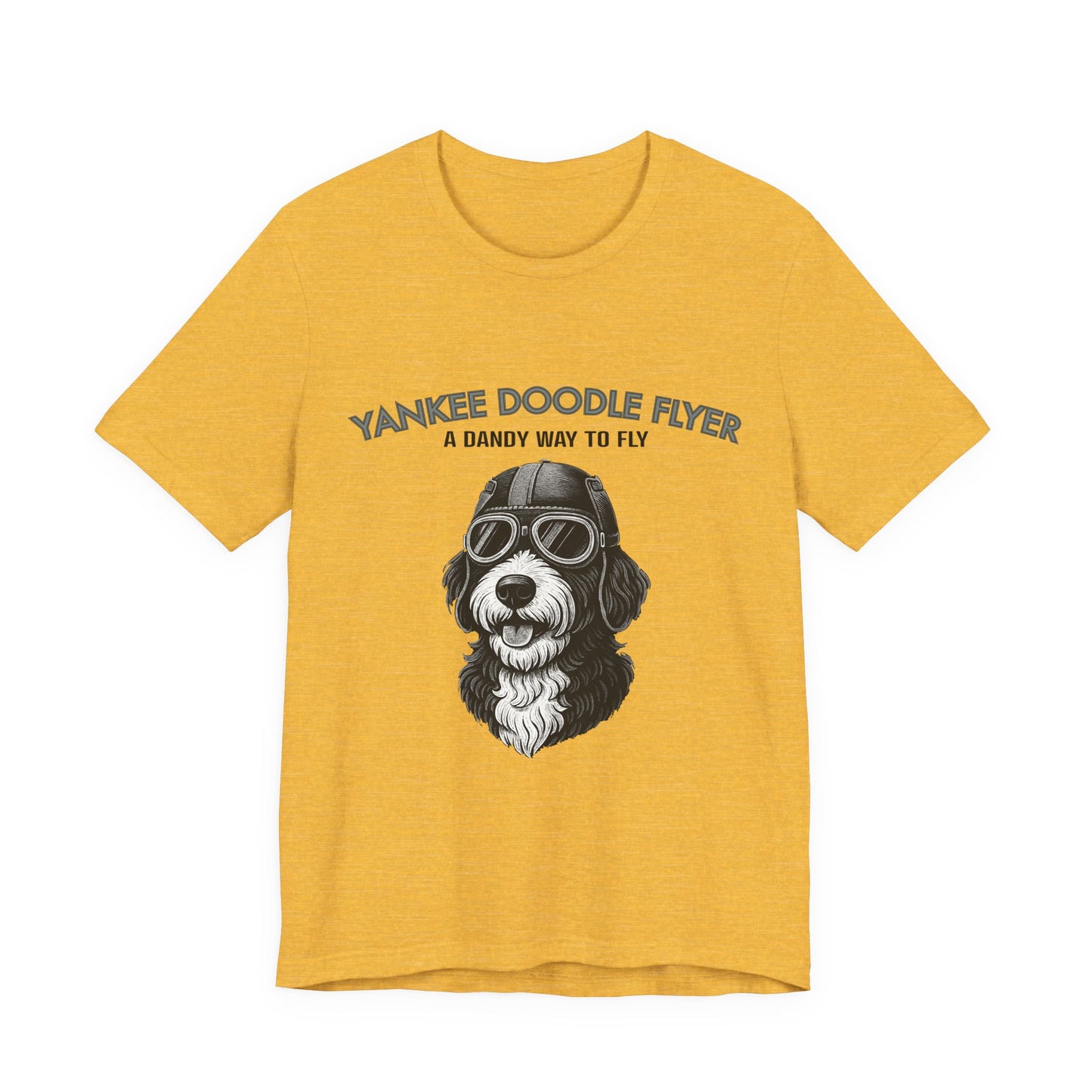 Yankee Doodle Flyer Dog T-Shirt, Funny Pet Lover Tee, Unique Gift for Dog Owners, Perfect for Casual Wear, Summer Vibes