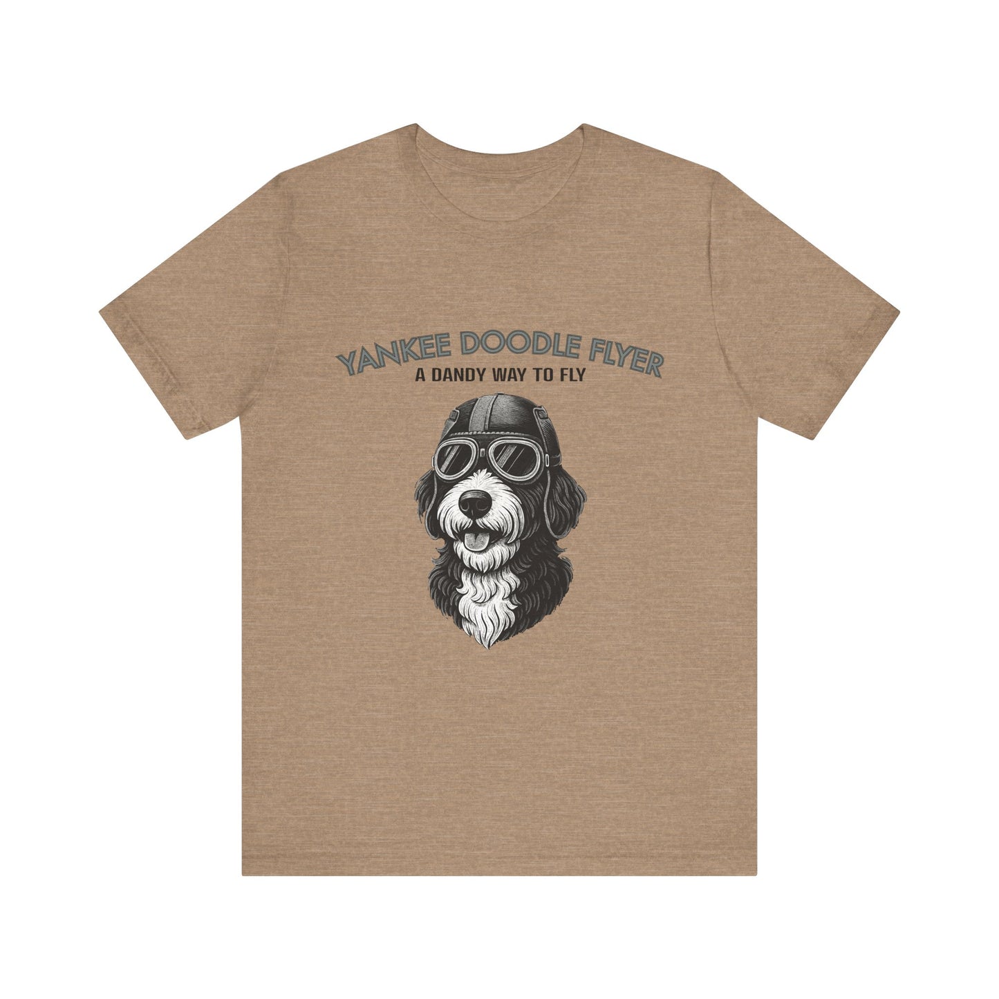Yankee Doodle Flyer Dog T-Shirt, Funny Pet Lover Tee, Unique Gift for Dog Owners, Perfect for Casual Wear, Summer Vibes