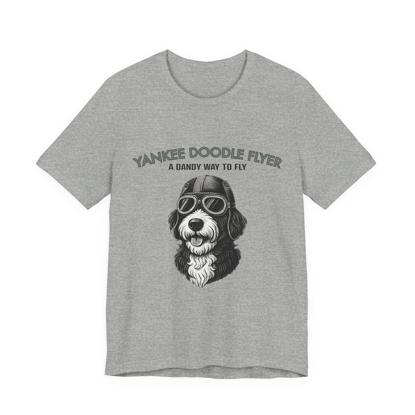 Yankee Doodle Flyer Dog T-Shirt, Funny Pet Lover Tee, Unique Gift for Dog Owners, Perfect for Casual Wear, Summer Vibes