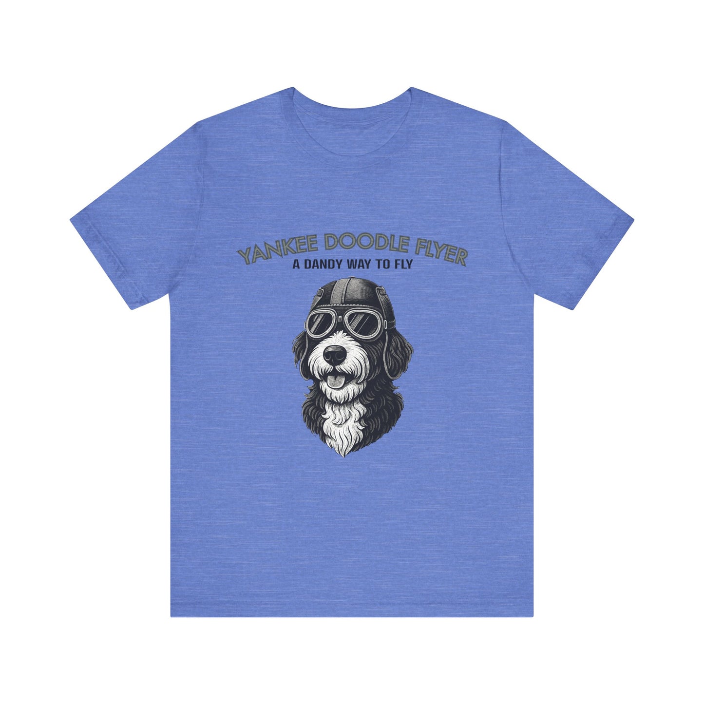 Yankee Doodle Flyer Dog T-Shirt, Funny Pet Lover Tee, Unique Gift for Dog Owners, Perfect for Casual Wear, Summer Vibes