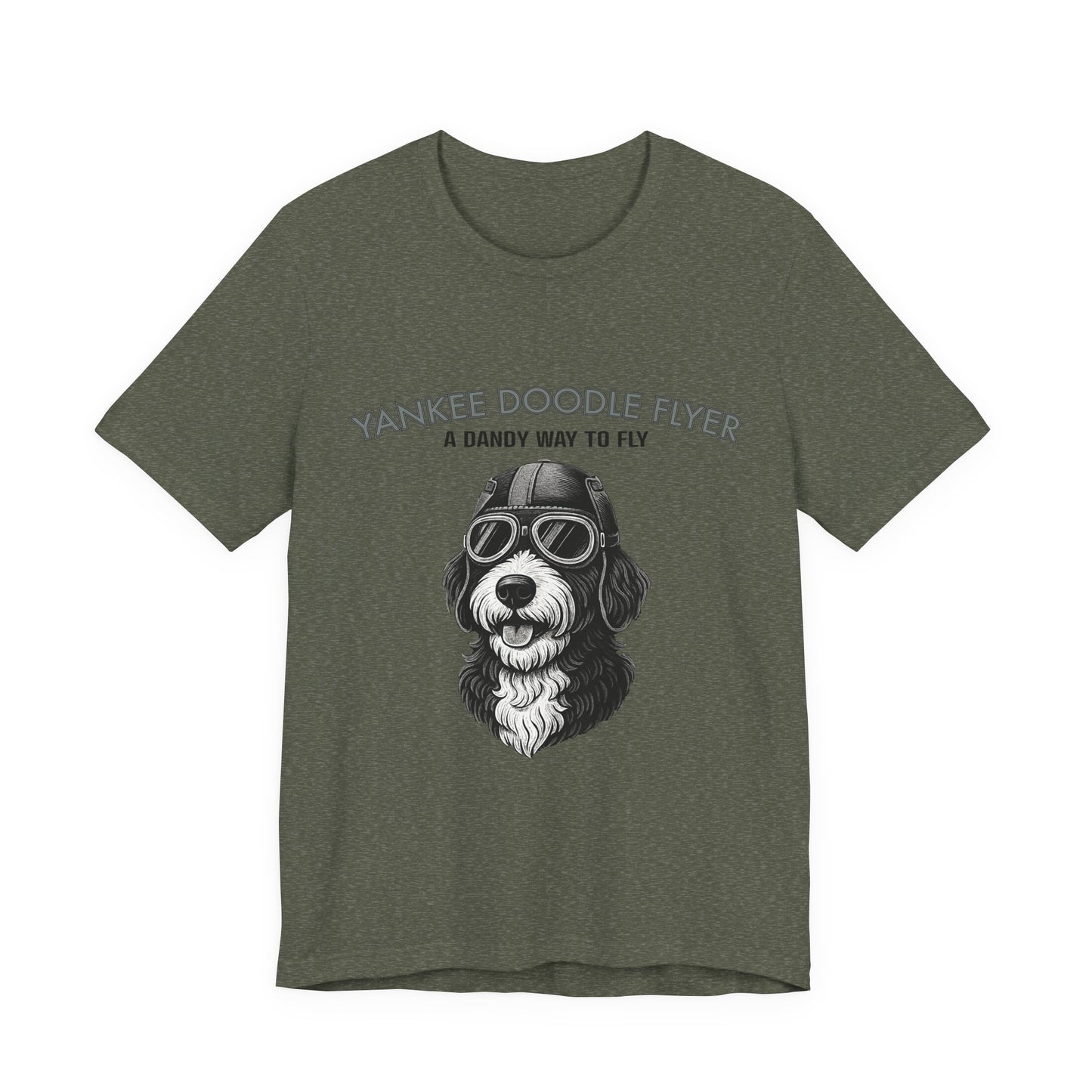 Yankee Doodle Flyer Dog T-Shirt, Funny Pet Lover Tee, Unique Gift for Dog Owners, Perfect for Casual Wear, Summer Vibes