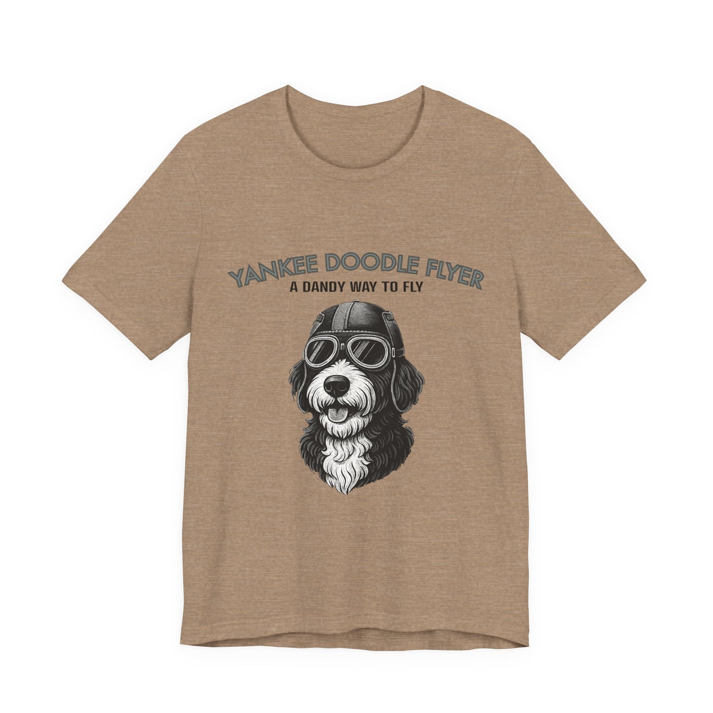 Yankee Doodle Flyer Dog T-Shirt, Funny Pet Lover Tee, Unique Gift for Dog Owners, Perfect for Casual Wear, Summer Vibes