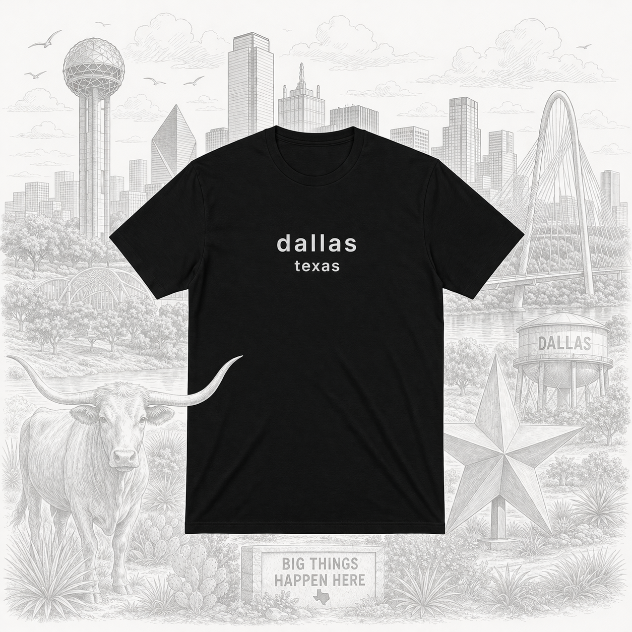 Dallas TX Graphic Tee
