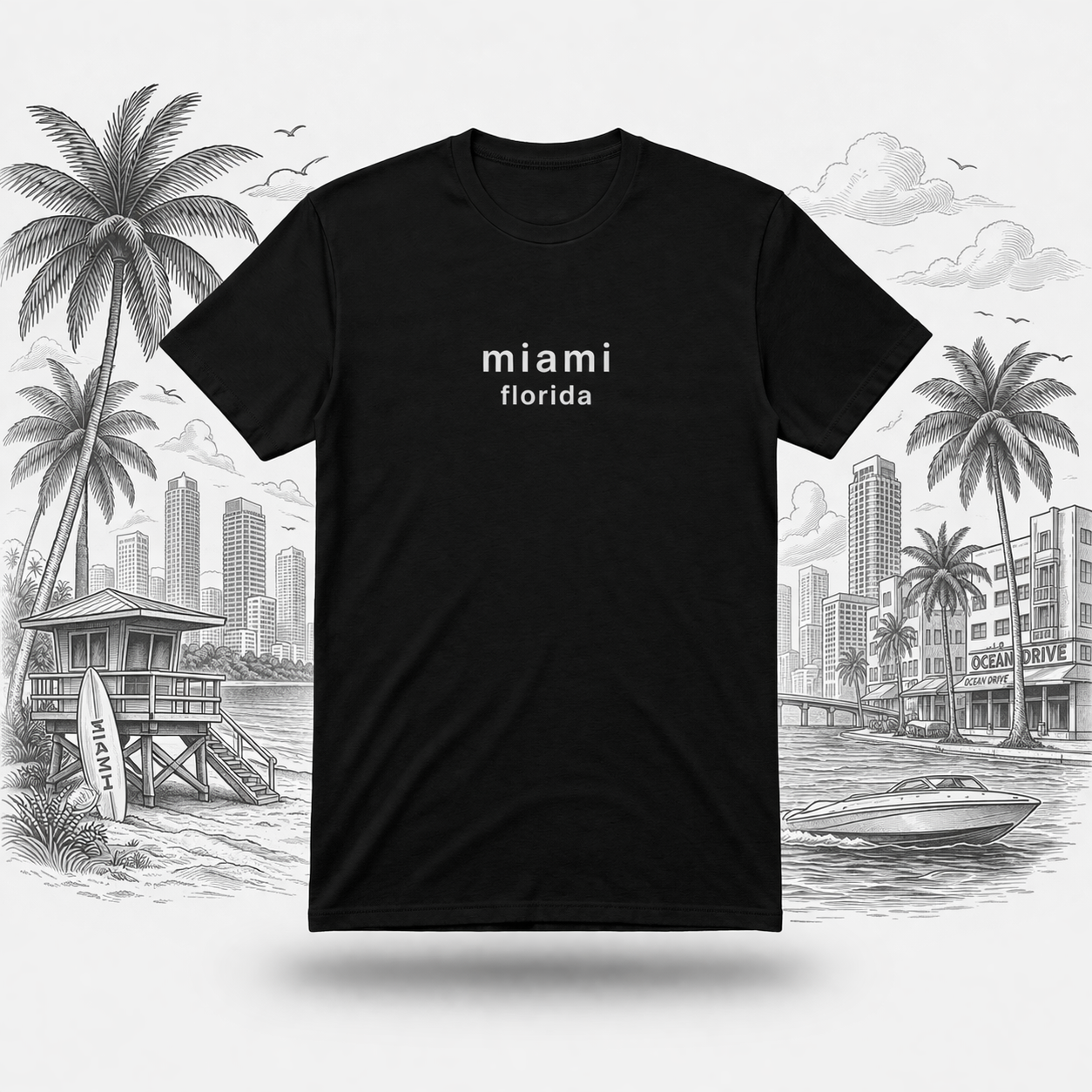 Miami FL Graphic Tee