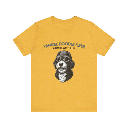 Yankee Doodle Flyer Dog T-Shirt, Funny Pet Lover Tee, Unique Gift for Dog Owners, Perfect for Casual Wear, Summer Vibes