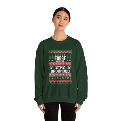 Sweatshirt - "Forge Coffee: Stay Grounded" Holiday Coffee Lover Crewneck