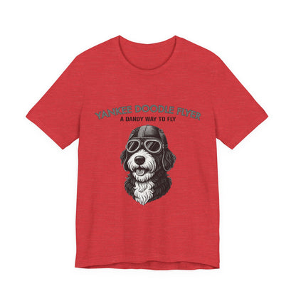 Yankee Doodle Flyer Dog T-Shirt, Funny Pet Lover Tee, Unique Gift for Dog Owners, Perfect for Casual Wear, Summer Vibes