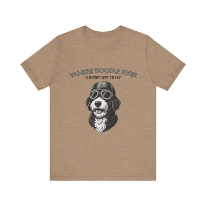 Yankee Doodle Flyer Dog T-Shirt, Funny Pet Lover Tee, Unique Gift for Dog Owners, Perfect for Casual Wear, Summer Vibes
