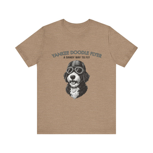 Yankee Doodle Flyer Dog T-Shirt, Funny Pet Lover Tee, Unique Gift for Dog Owners, Perfect for Casual Wear, Summer Vibes