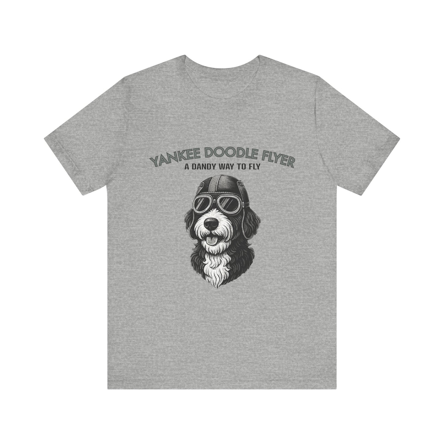 Yankee Doodle Flyer Dog T-Shirt, Funny Pet Lover Tee, Unique Gift for Dog Owners, Perfect for Casual Wear, Summer Vibes