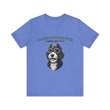 Yankee Doodle Flyer Dog T-Shirt, Funny Pet Lover Tee, Unique Gift for Dog Owners, Perfect for Casual Wear, Summer Vibes