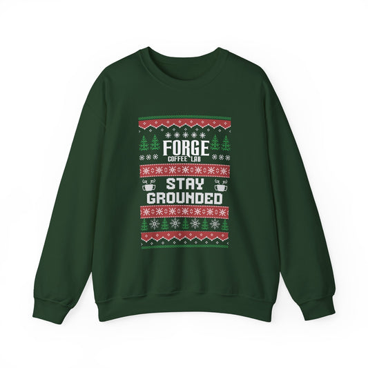 Sweatshirt - "Forge Coffee: Stay Grounded" Holiday Coffee Lover Crewneck