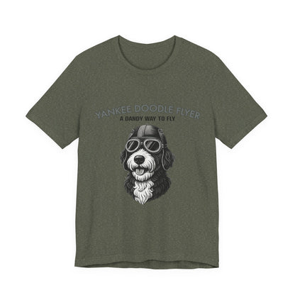 Yankee Doodle Flyer Dog T-Shirt, Funny Pet Lover Tee, Unique Gift for Dog Owners, Perfect for Casual Wear, Summer Vibes