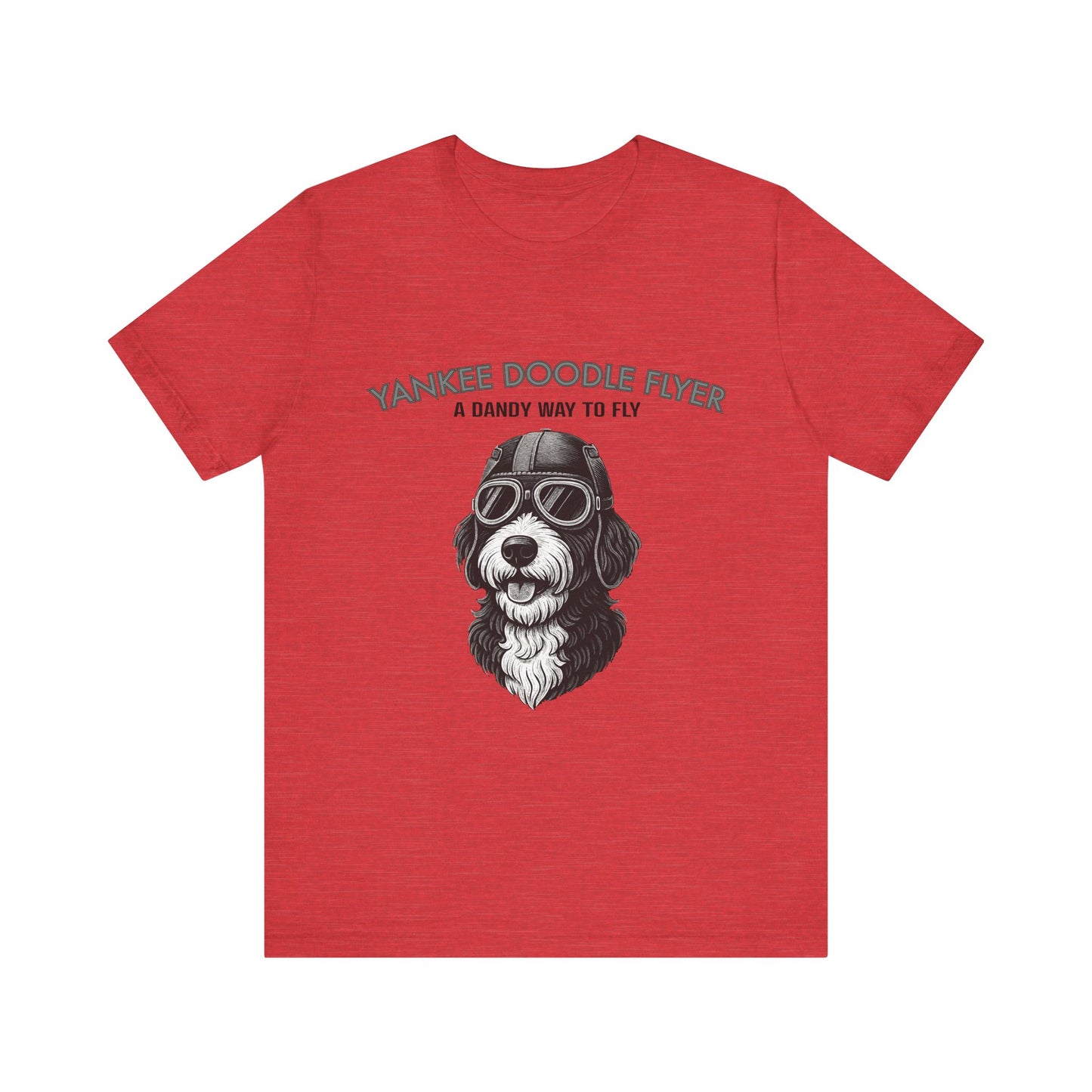 Yankee Doodle Flyer Dog T-Shirt, Funny Pet Lover Tee, Unique Gift for Dog Owners, Perfect for Casual Wear, Summer Vibes