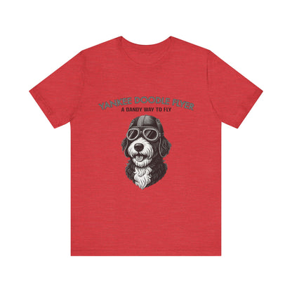 Yankee Doodle Flyer Dog T-Shirt, Funny Pet Lover Tee, Unique Gift for Dog Owners, Perfect for Casual Wear, Summer Vibes