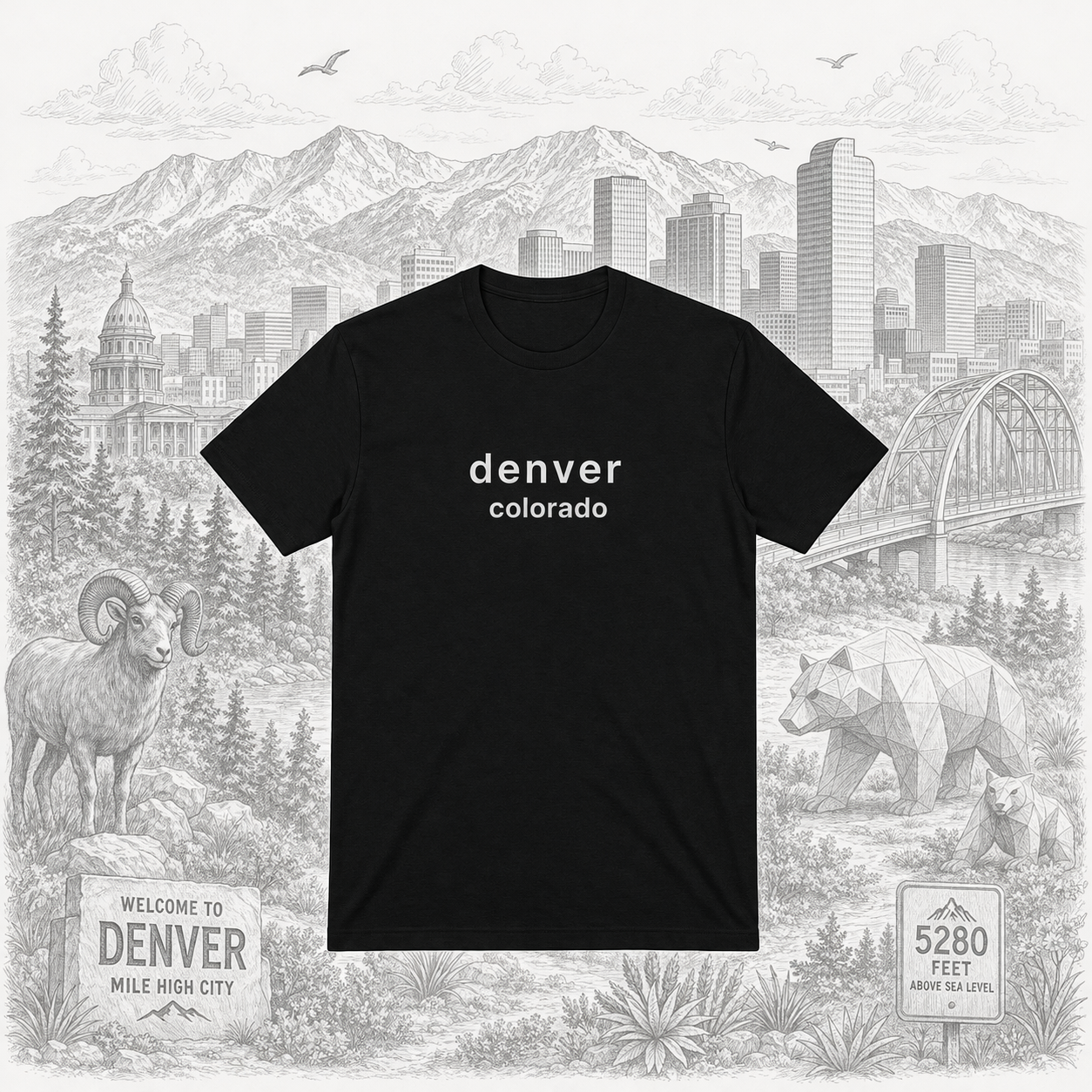 Denver CO Graphic Tee