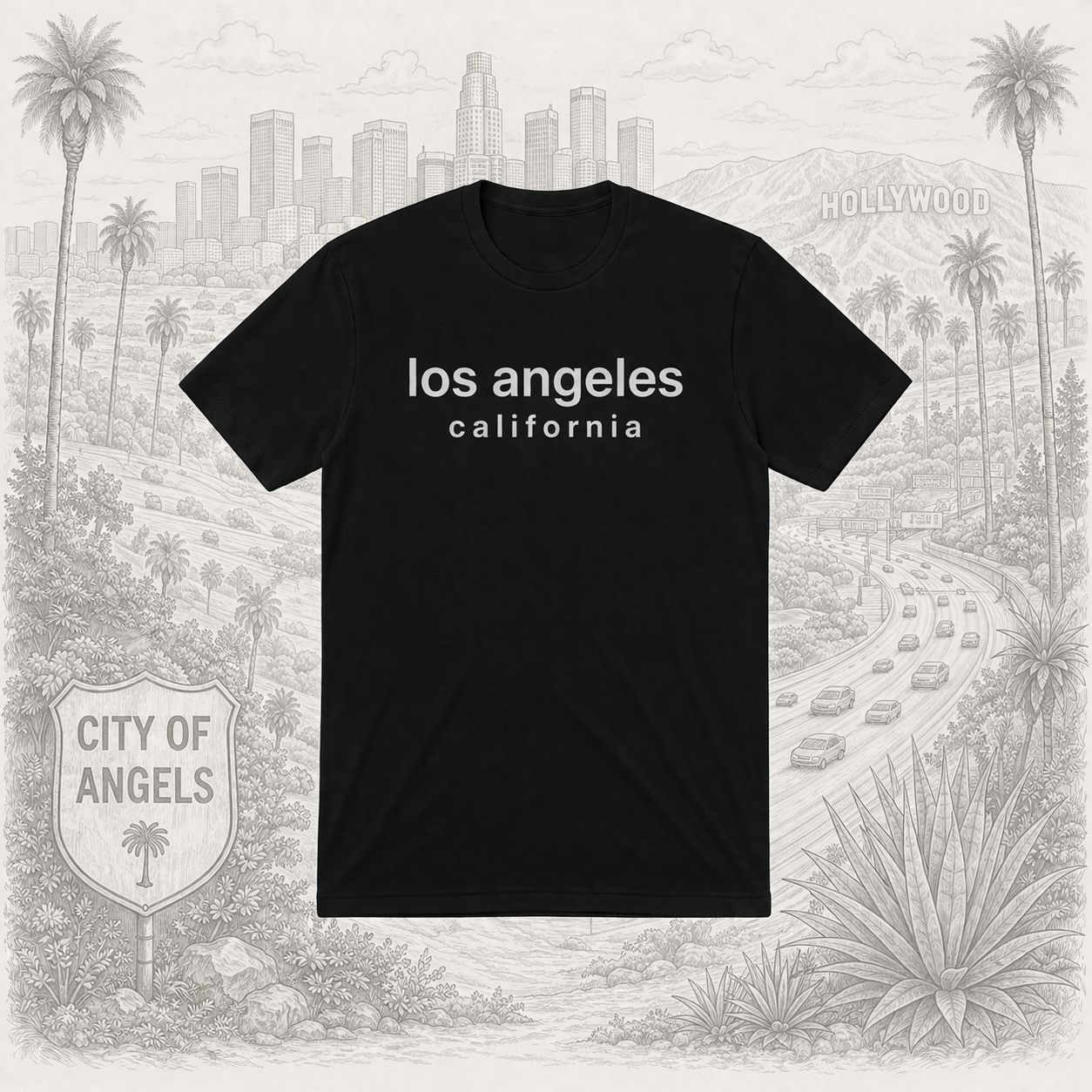 Los Angeles CA Graphic Tee