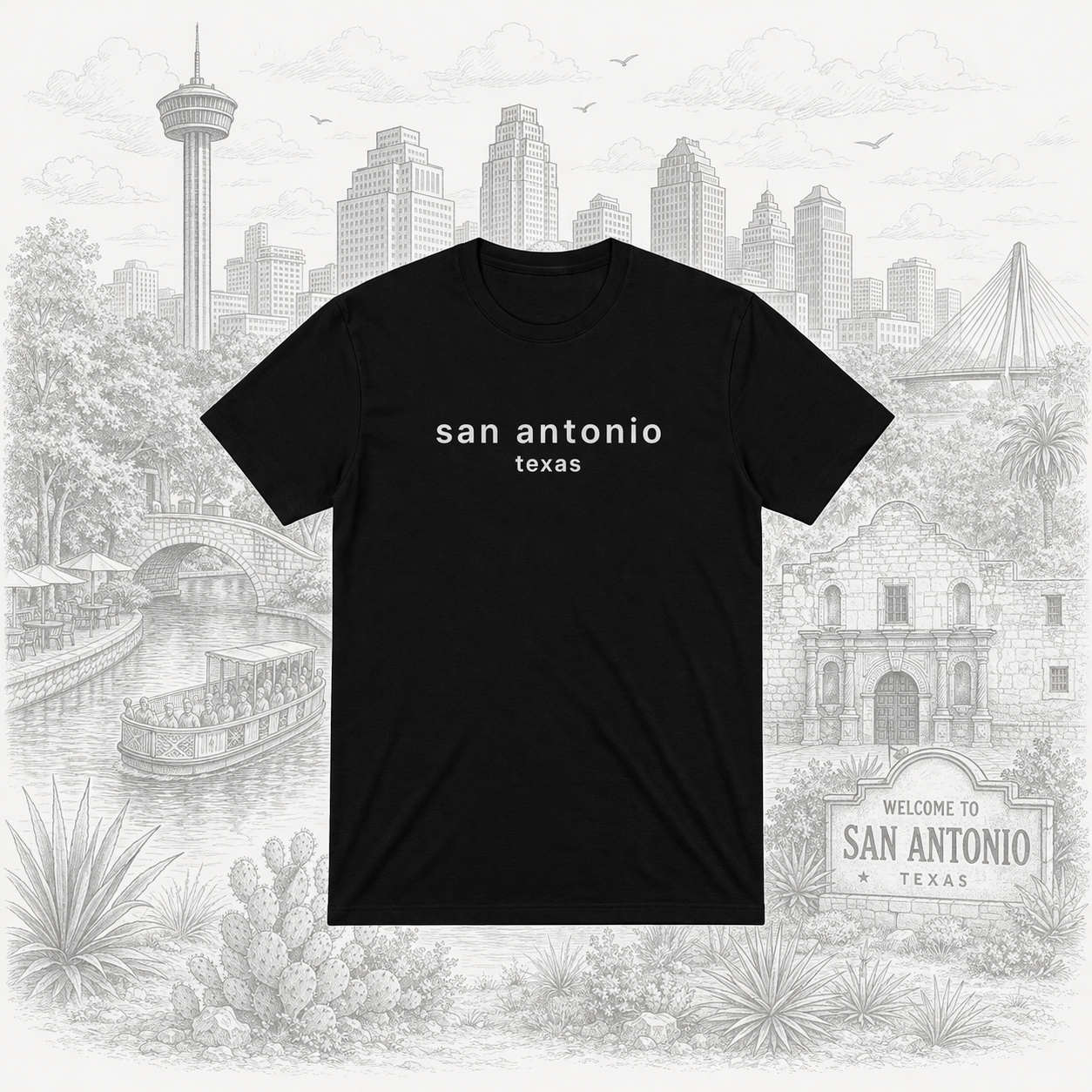 San Antonio TX Graphic Tee