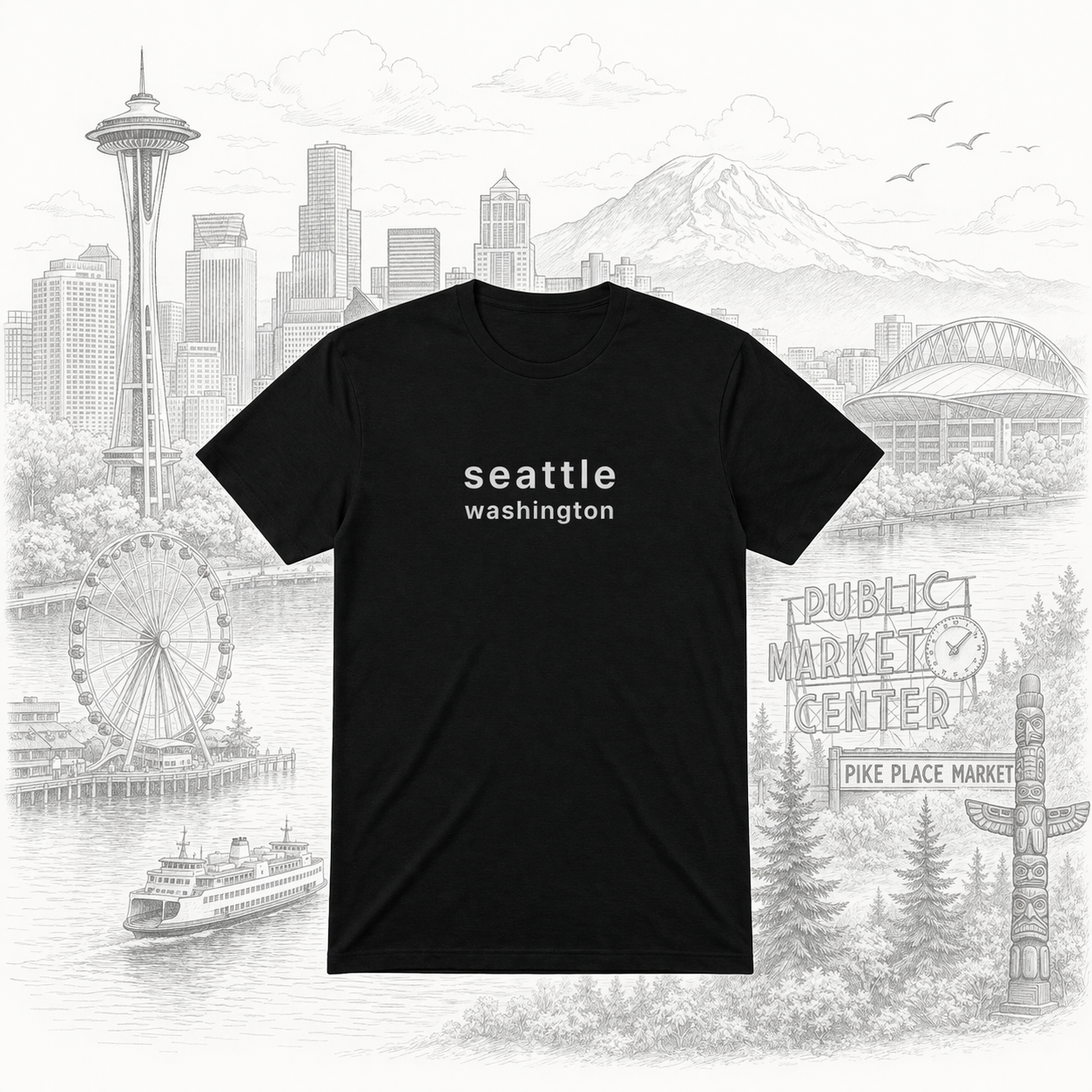 Seattle WA Graphic Tee